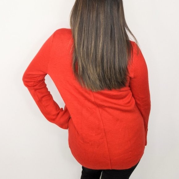 ANTHROPOLOGIE HWRE Long Sleeve Red Cardigan - Picture 6 of 6